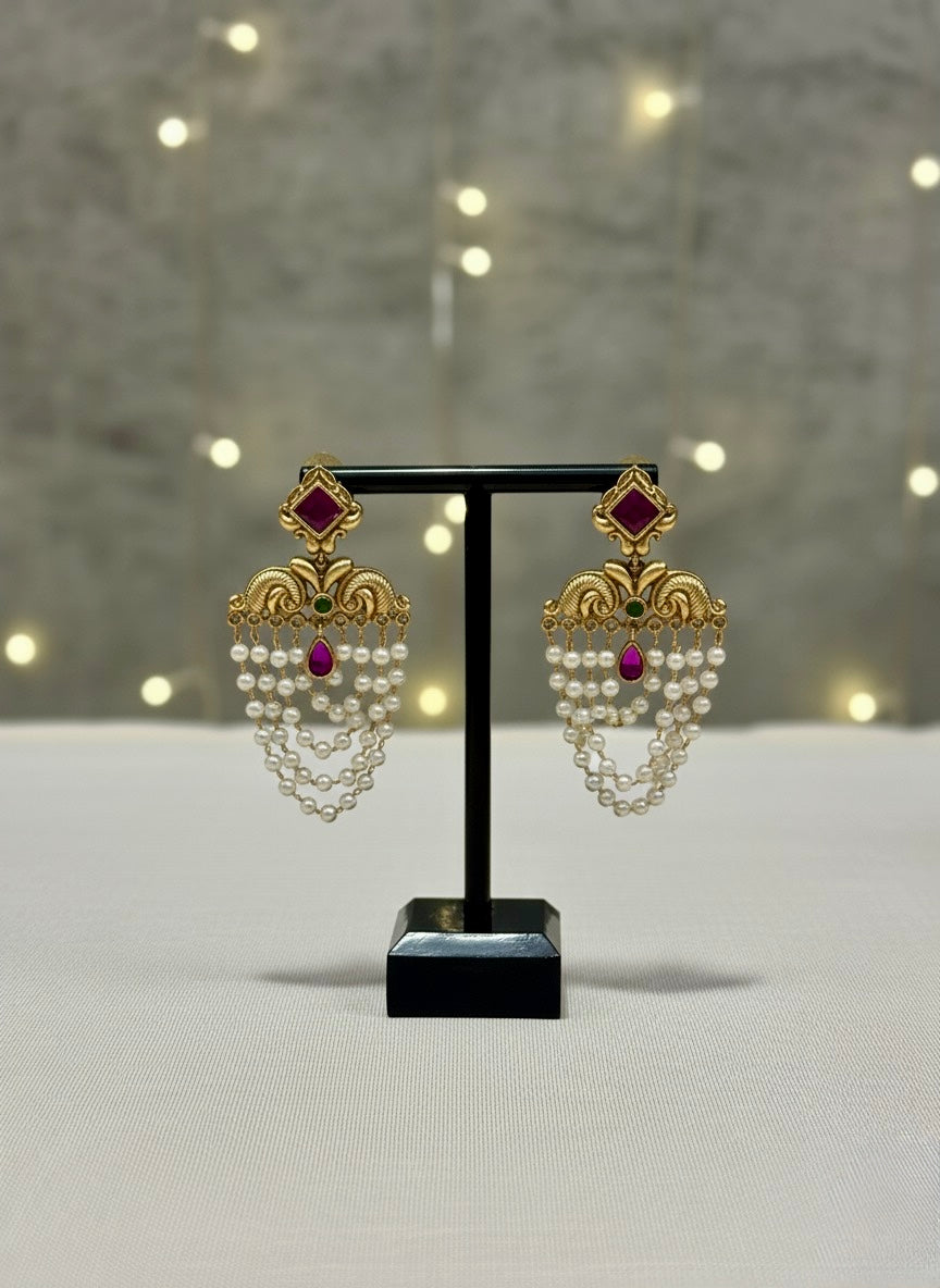 Pearl Statement Earring