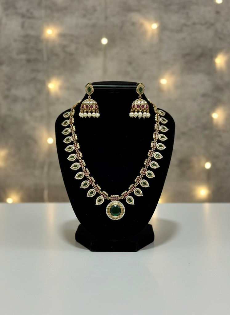 Jasmine Palakka Stone Necklace