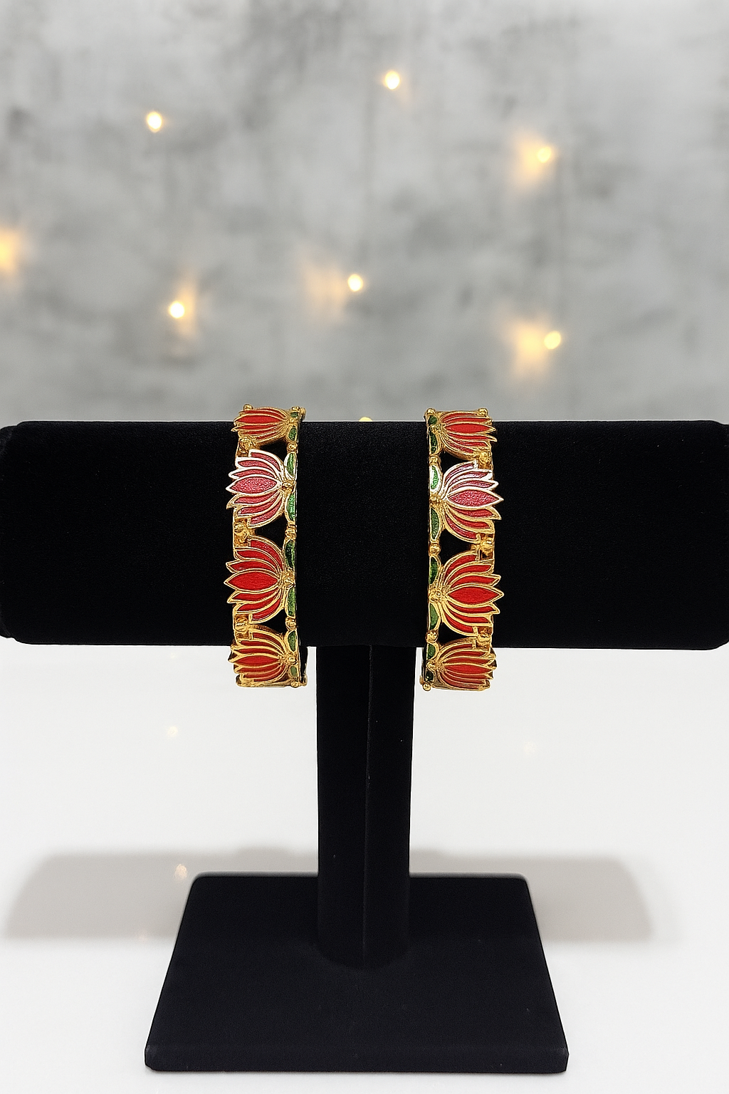 Lotus Bangles Set of 2