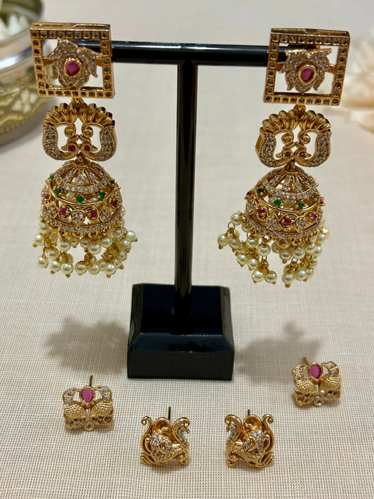 Multi Stud Jhumka