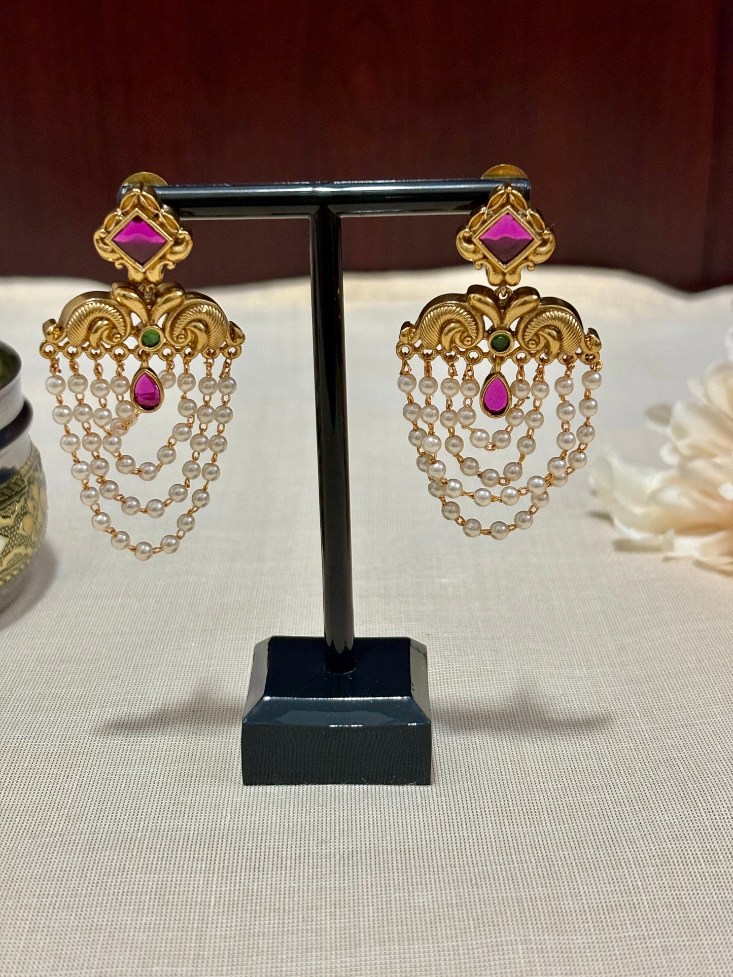 Pearl Statement Earring