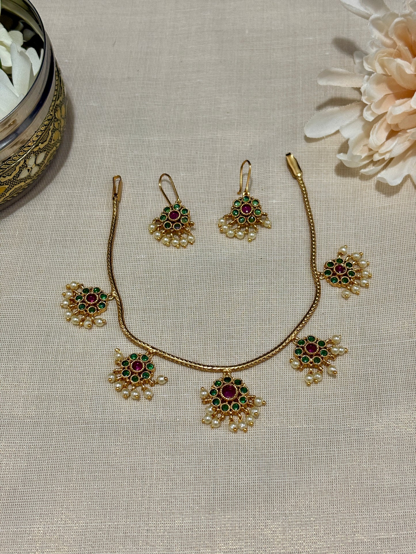 Simple Multi Pendant Necklace