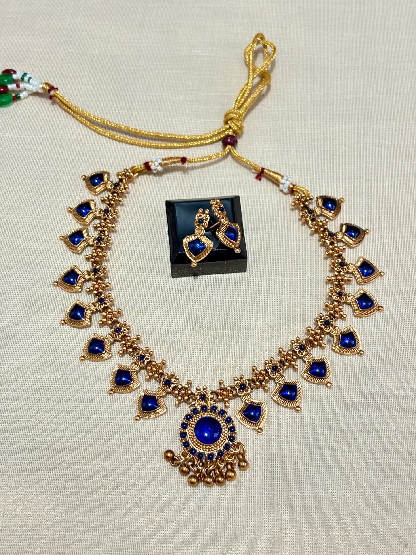 Palakka Necklace | Indian Kerala Jewelry for Women | Ethnic Statement Necklace | Temple & Festive Wear