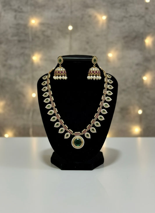 Jasmine Palakka Stone Necklace