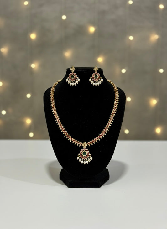 Simple Red stone Necklace