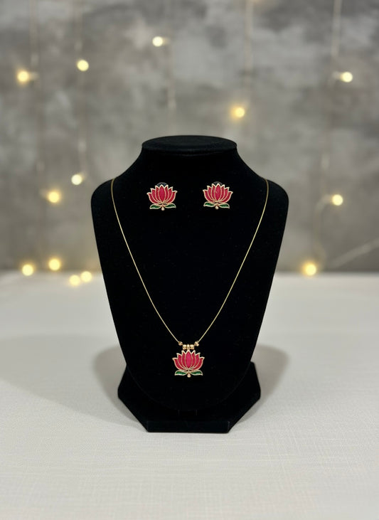Invisible Lotus Pendant Necklace