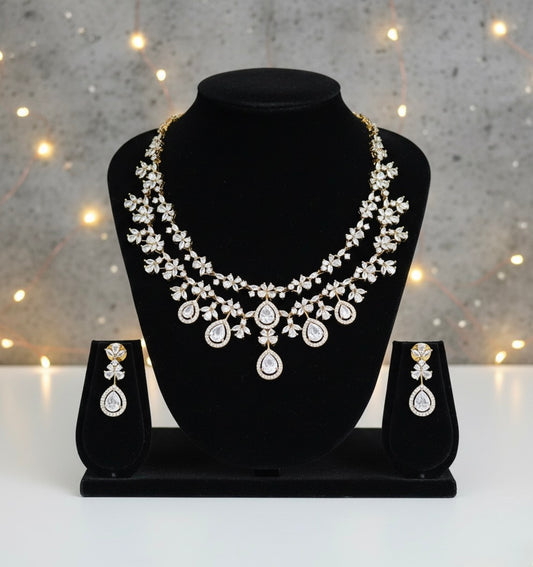 Prabha - Bridal AD Necklace Set