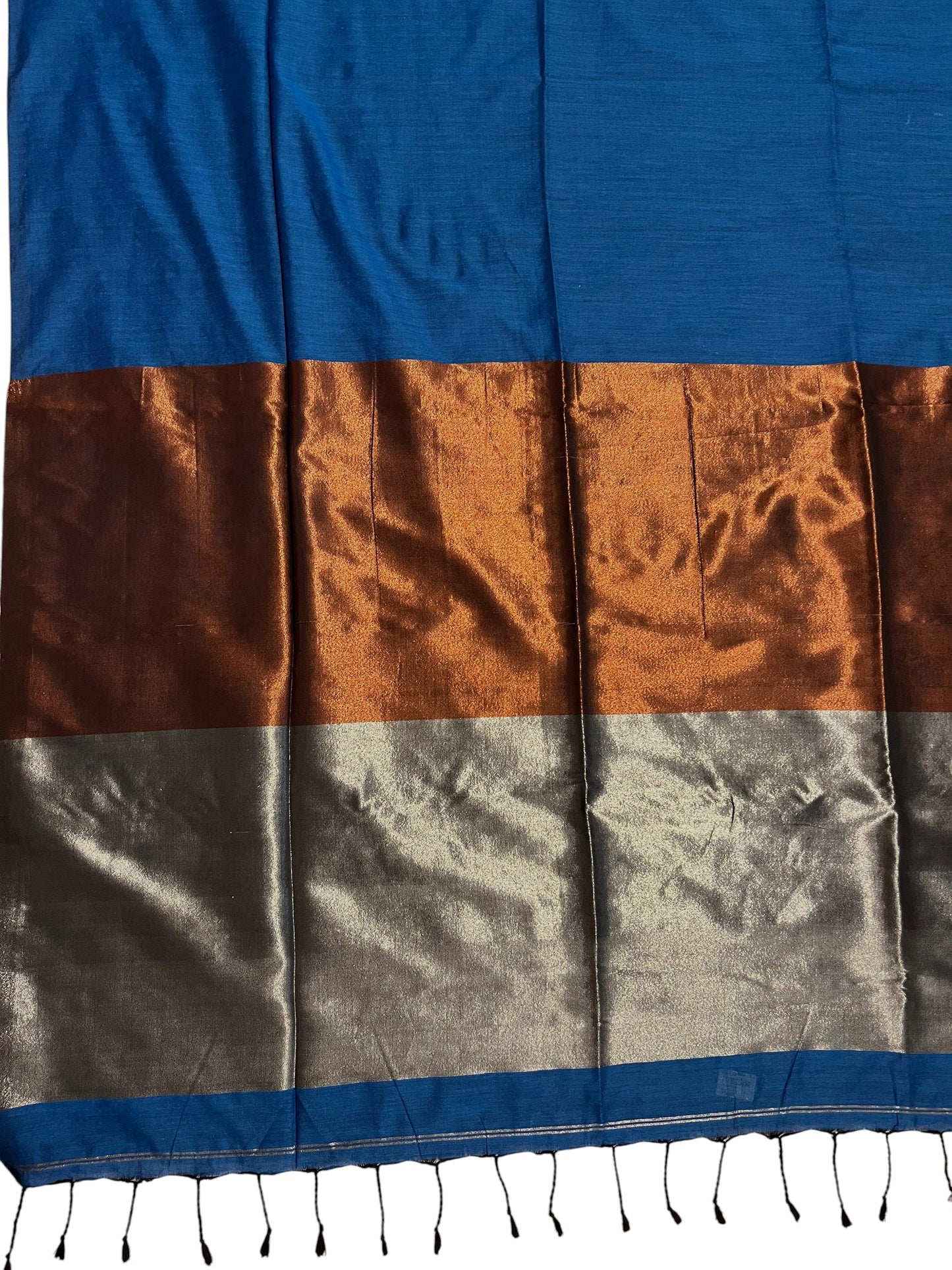 Nayanthara - Blue Khadi Cotton Saree