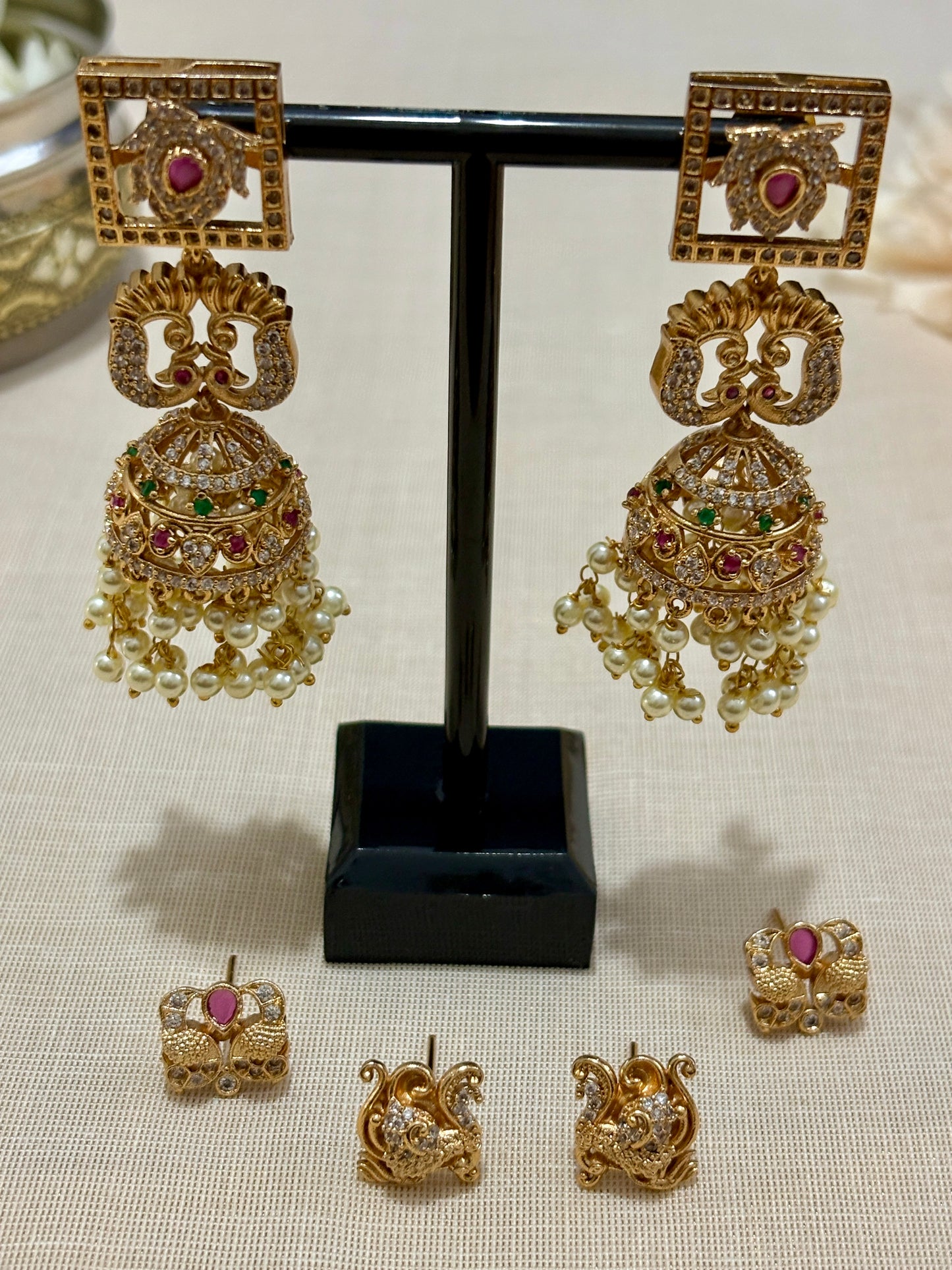 Multi Stud Jhumka