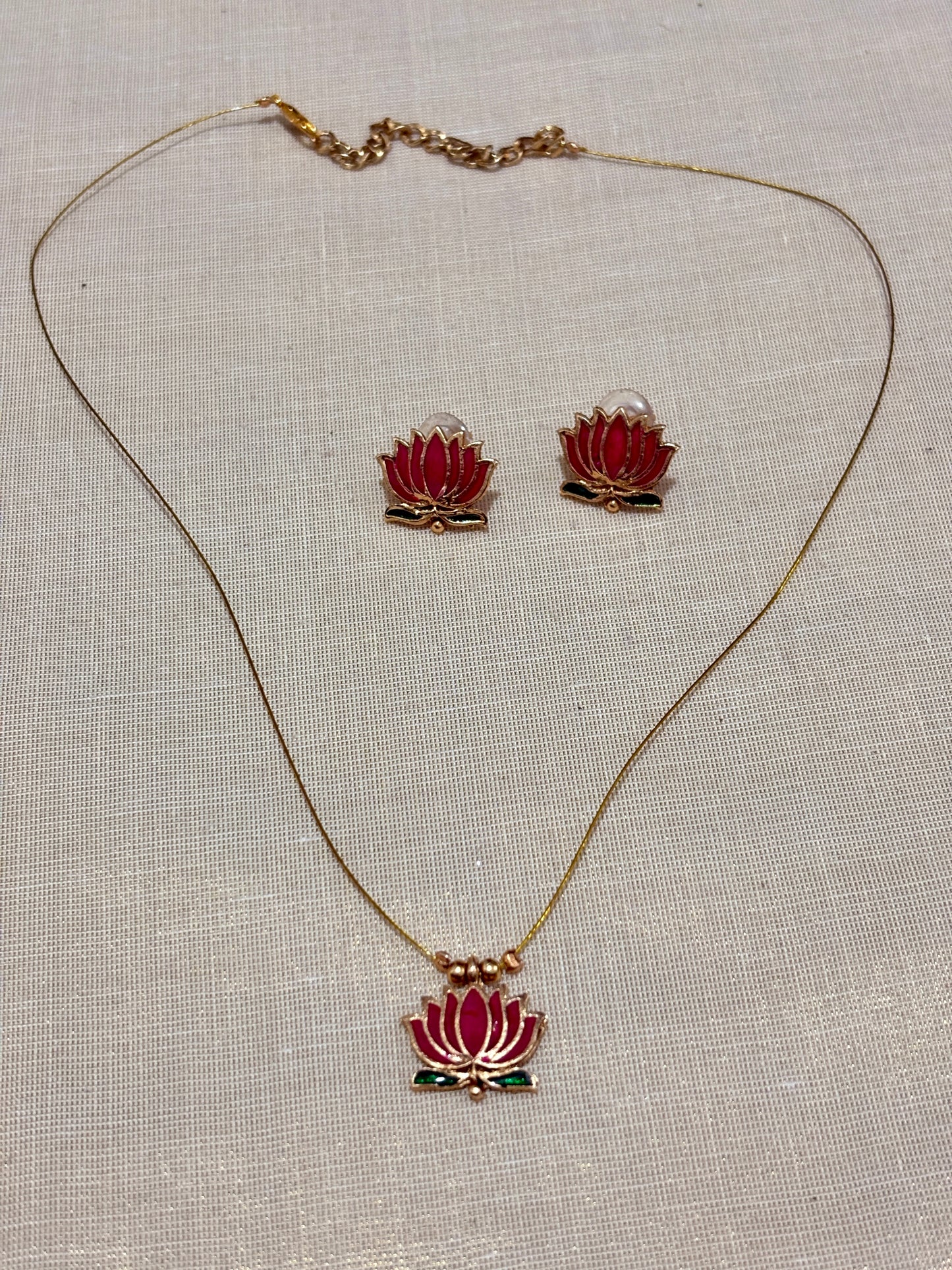 Invisible Lotus Pendant Necklace