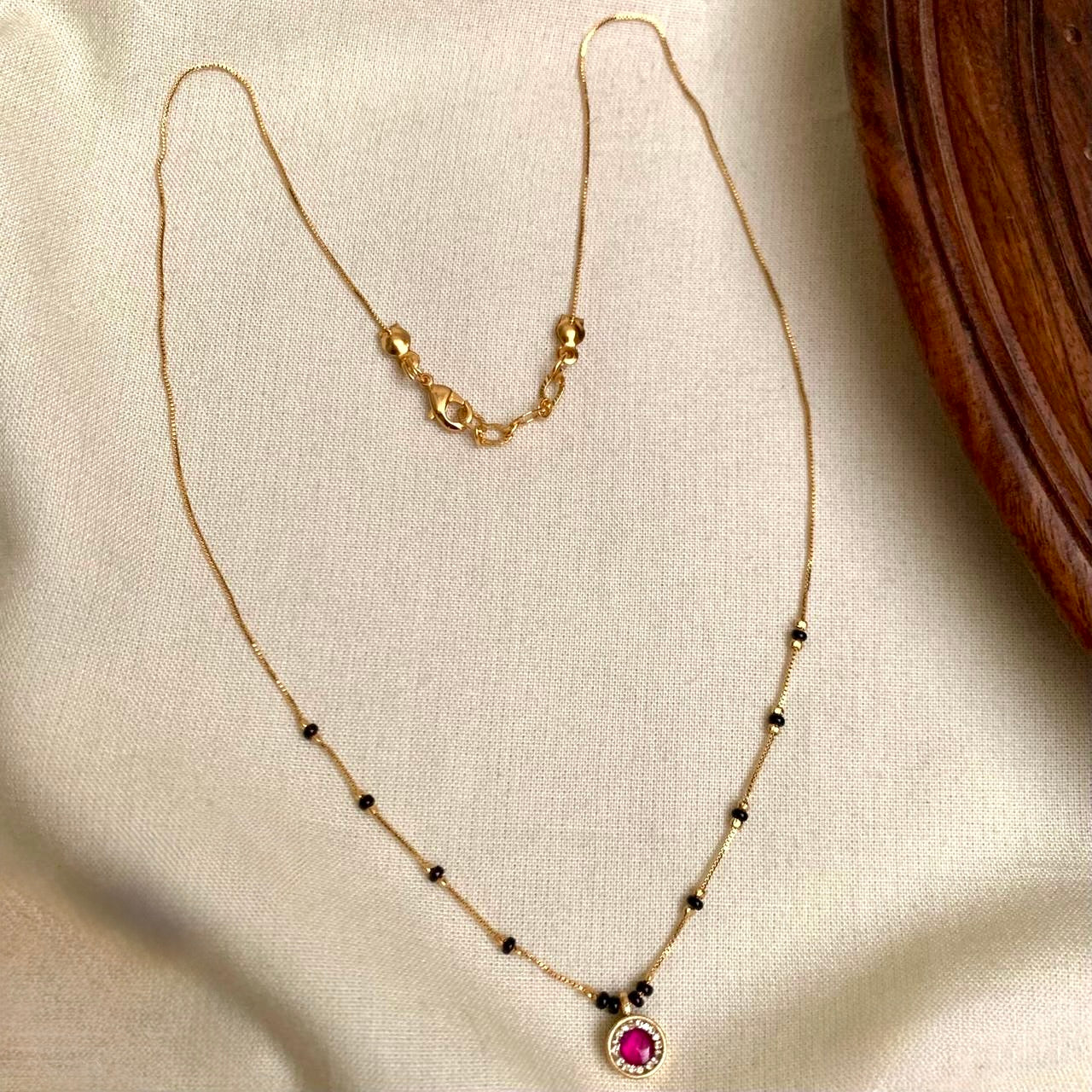 Diya - Elegant Golden Mangalsutra with Tiny Pendant