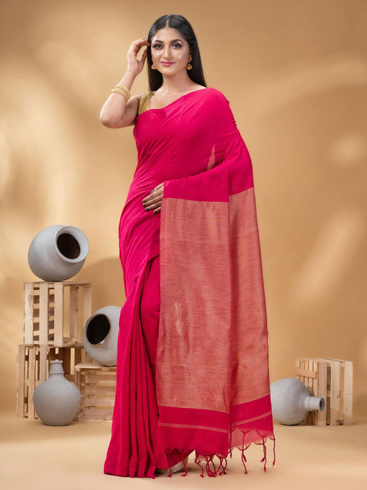 Nayanthara - Pink Pure Khadi Cotton Saree